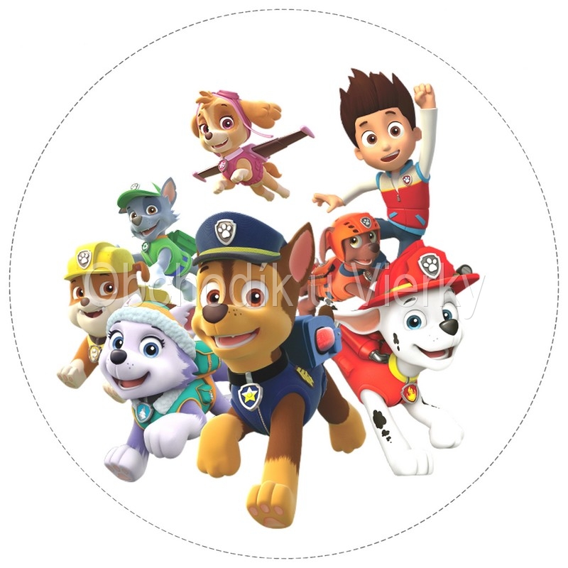 Jedlý obrázok Paw Patrol č. 8134,11